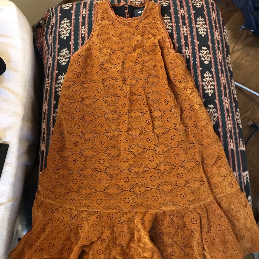 Anthropologie Maeve Perforated Velvet Dress.